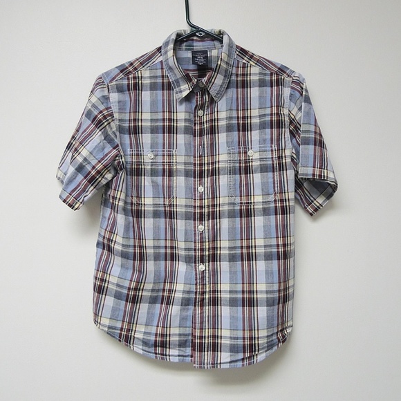 Tops | Faded Glory Short Sleeve Button 